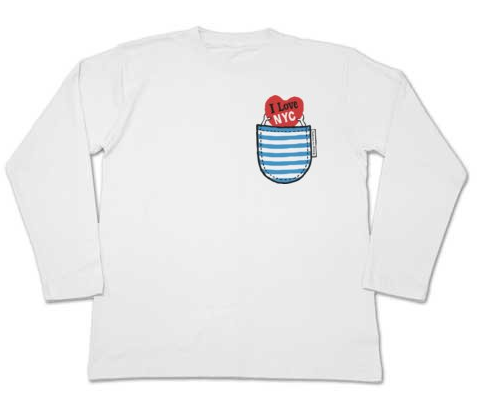 だまし絵 ボーダーポケット_長袖Tシャツ.png