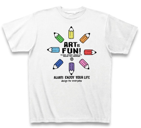 カラフル・ペンシル〜ART IS FUN!〜_Tシャツ_白Tシャツ.jpg