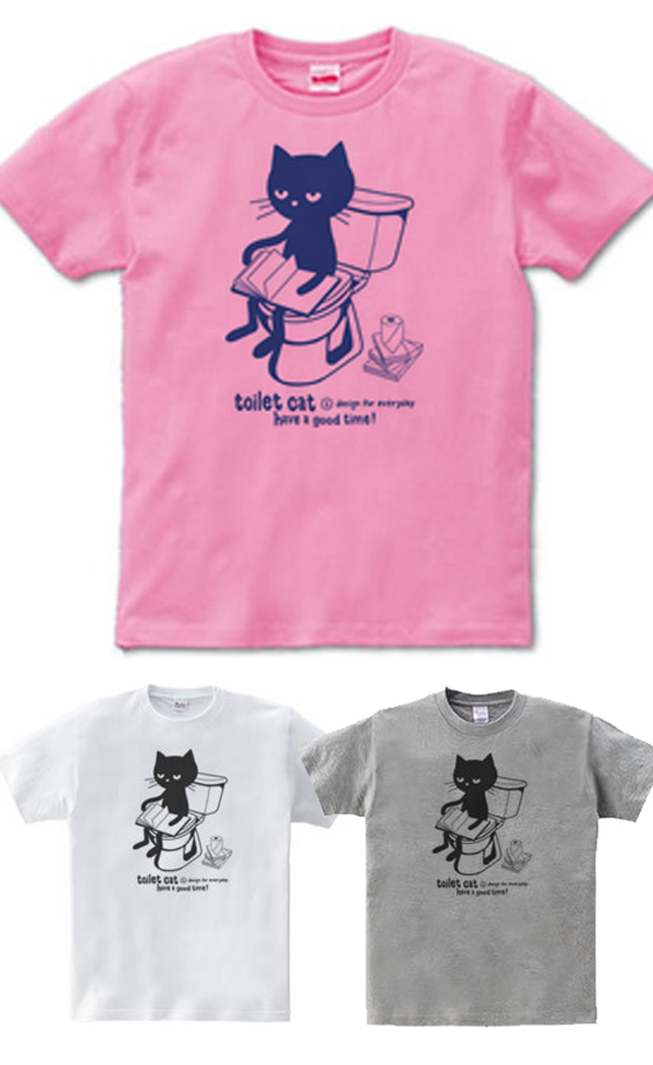 トイレット•キャット(トイレとねこ)Tシャツ.jpg