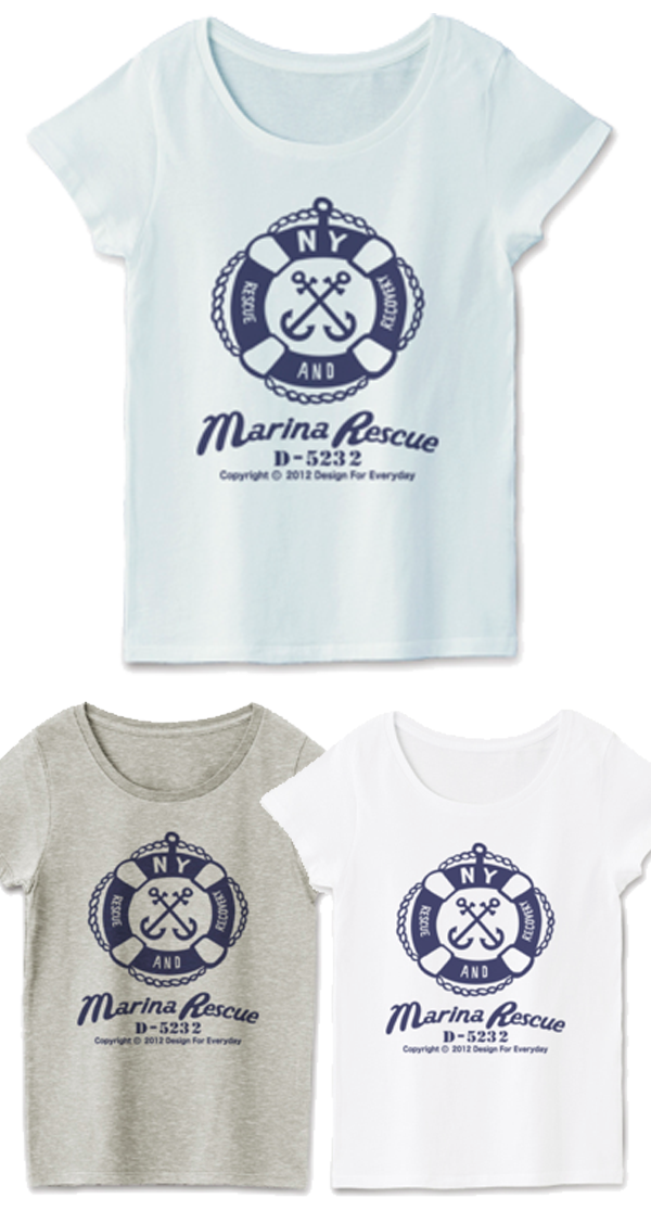 マリーナ・レスキュー Tシャツ_レディースTシャツ.png