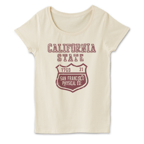 カリフォルニア•ステイト カレッジ_レディースTシャツ.jpg