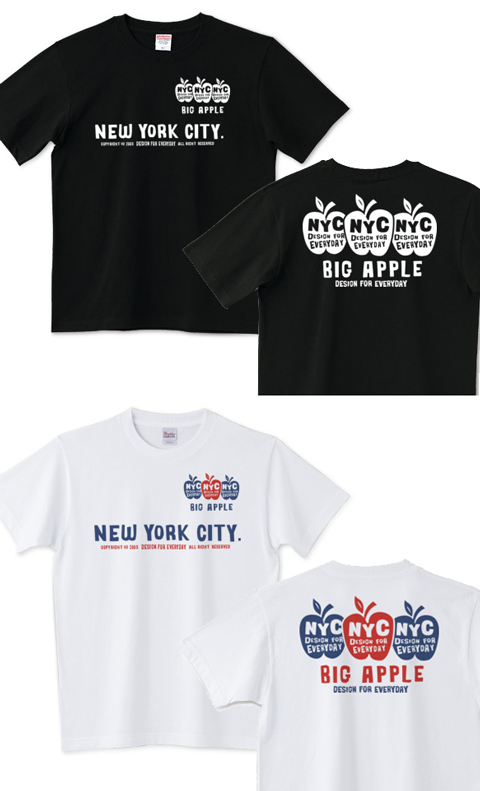 Tシャツ_3Apples&NYC(Big Apple).png