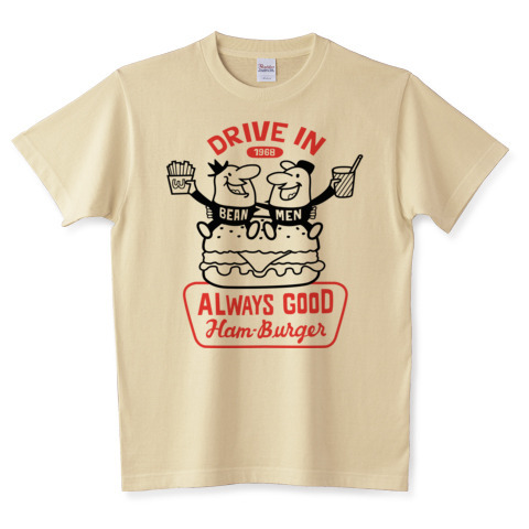 ビーンズマンとハンバーガー_Tシャツ.jpg