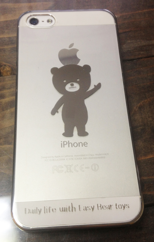 イージー☆ベア シルバー iphone5/5sケース.jpg