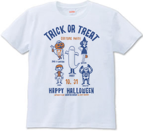 TRICK OR TREAT〜HAPPY HALLOWEEN〜_ホワイト_Tシャツ.png